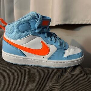 Nike Sky Blue and Orange High-Tops